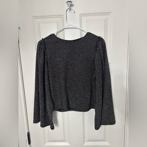 Express Black Sparkle Women's Blouse